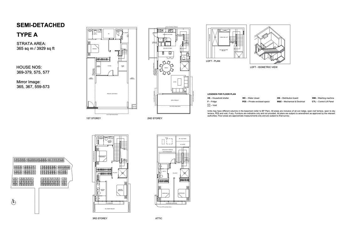 Type A Semi-detached floor plan
