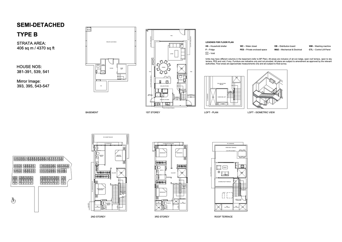 Type B Semi-detached floor plan