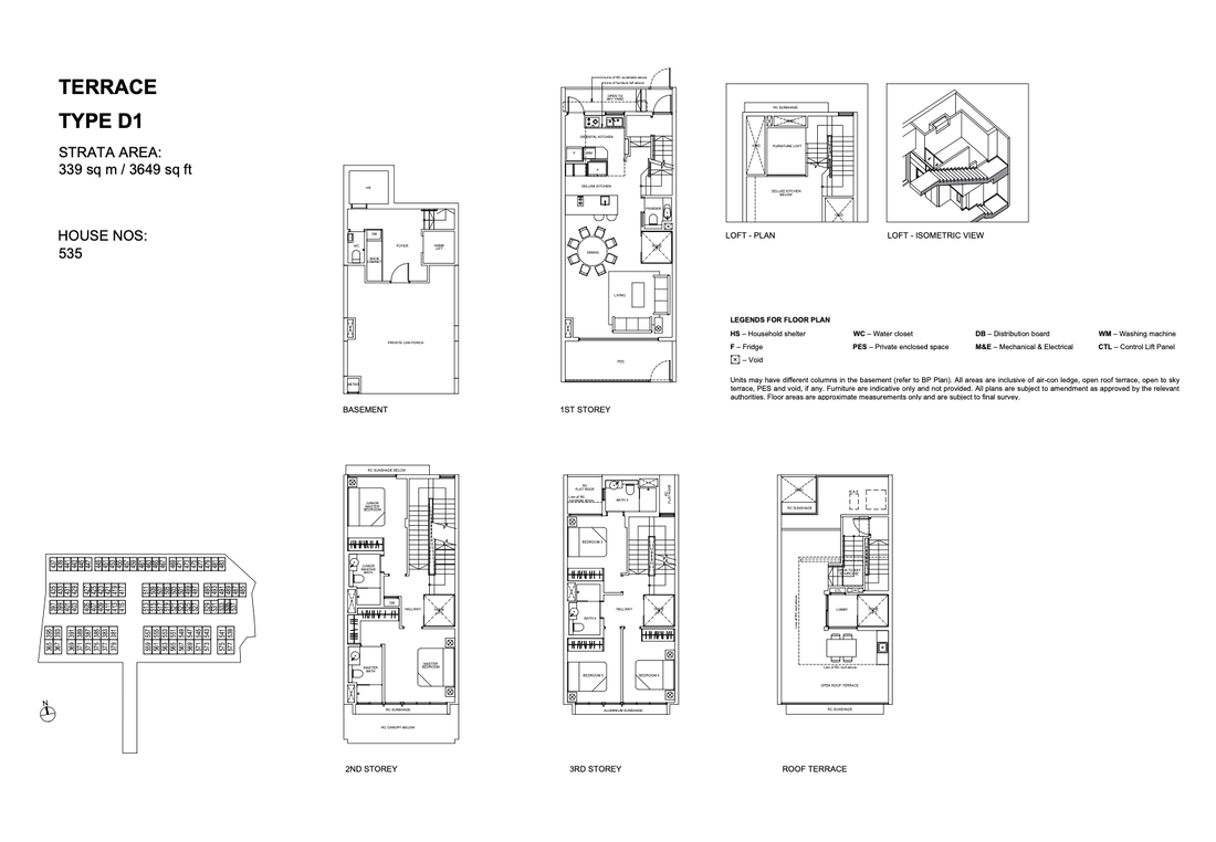 Type D1 Terrace floor plan