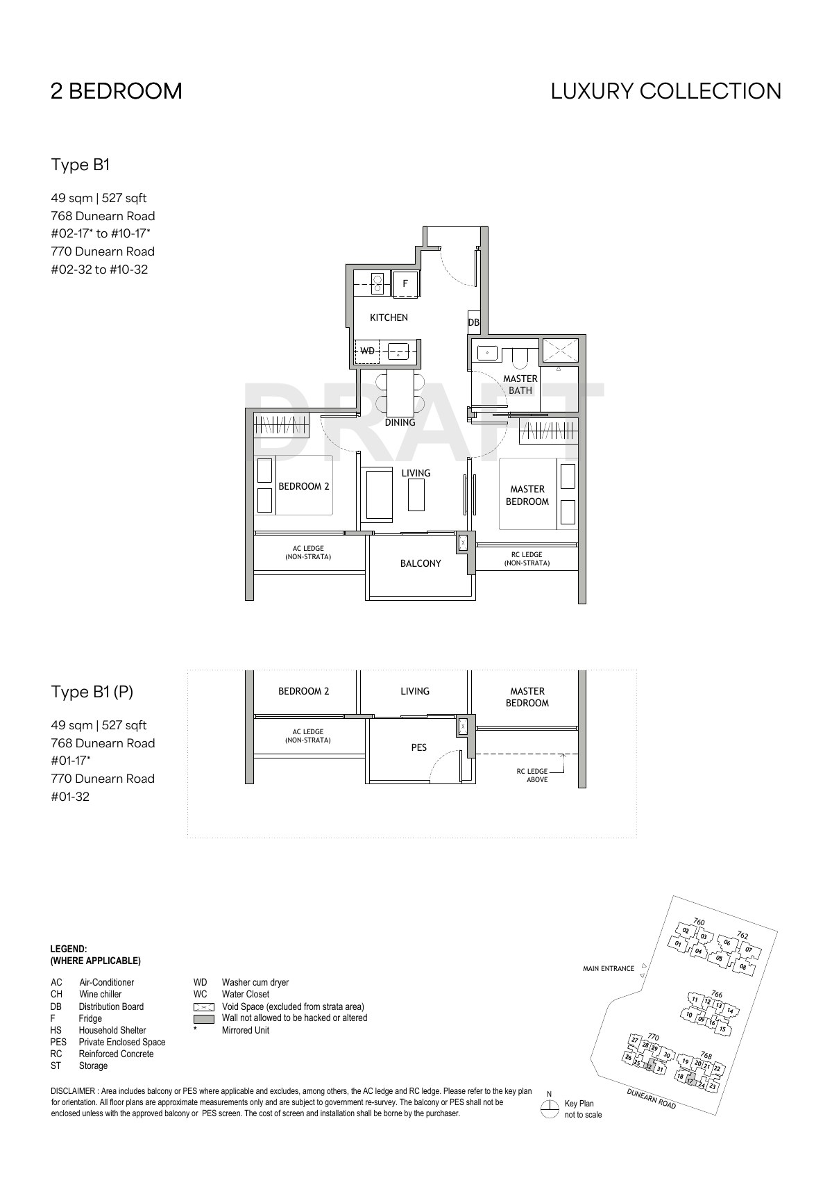 Preliminary 2 Bedroom · Type B1 floor plan