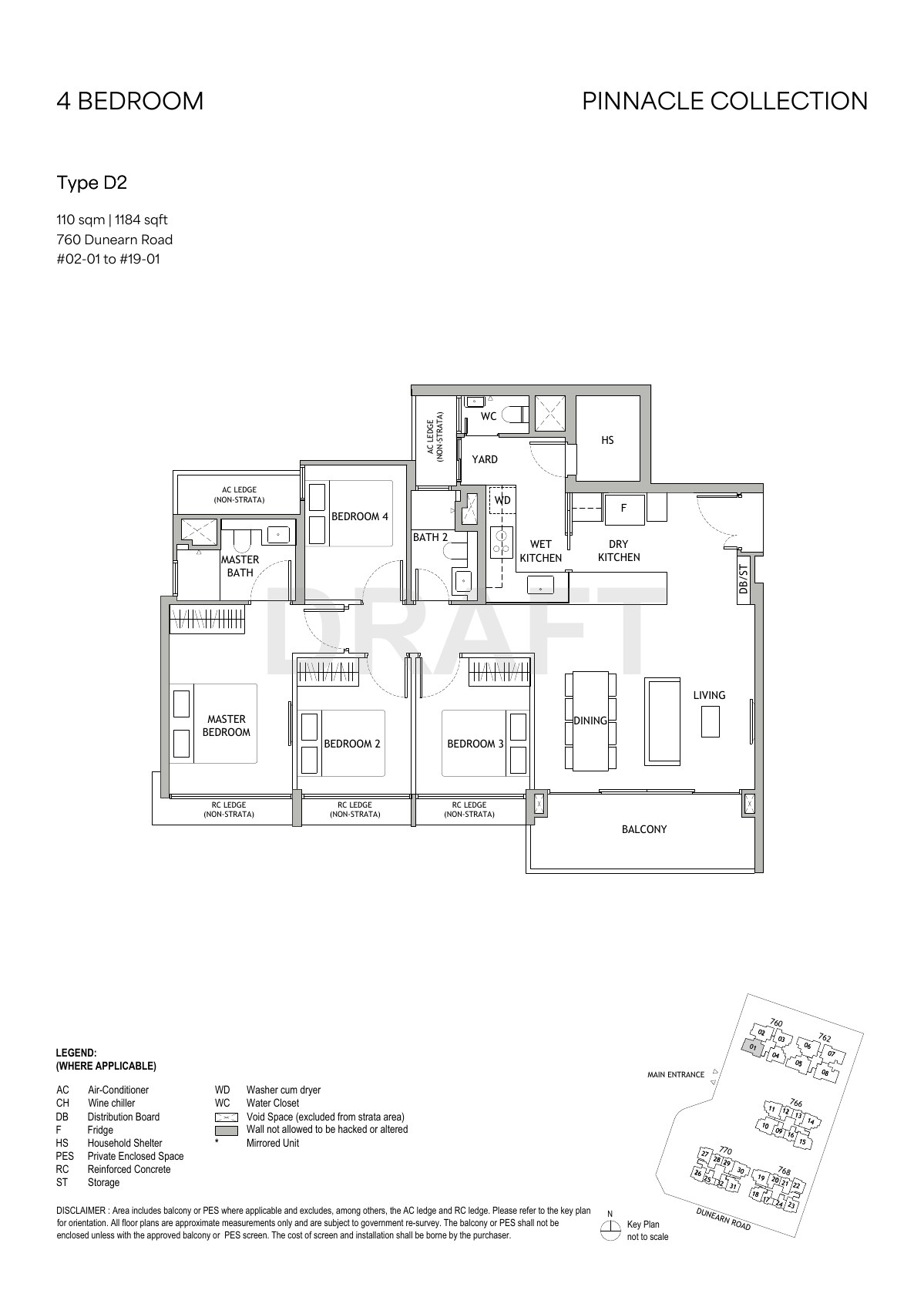 Preliminary 4 Bedroom · Type D2 floor plan