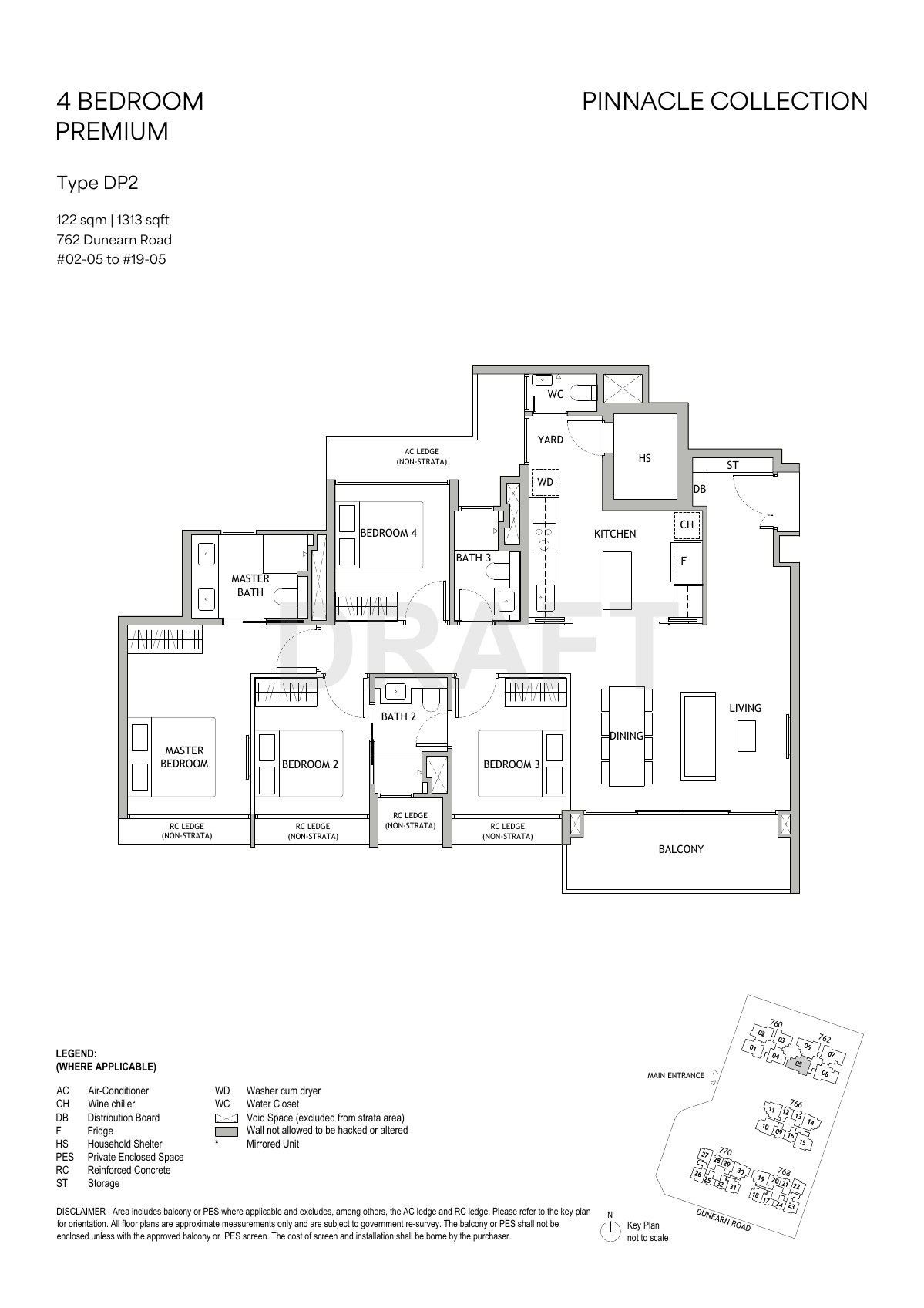 Preliminary 4 Bedroom Premium · Type DP2 floor plan